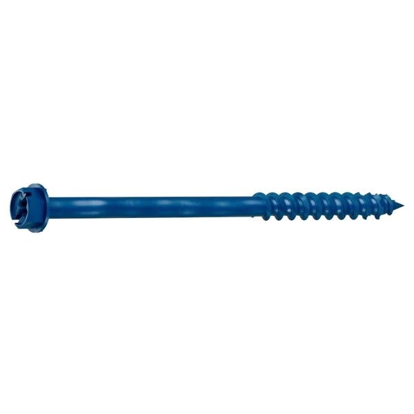 Tapcon Screw Anchor, 3/16 in Dia, 4 in OAL, Hex Head Drive, Stainless Steel, 100PK 3080 - main